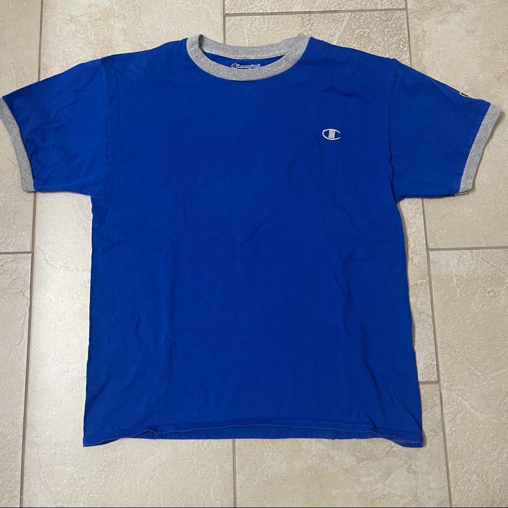 Champion blue tee shirt